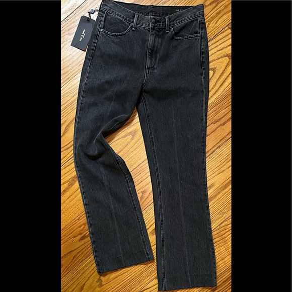 rag & bone High Waist Jeans, Gray - Picture 1 of 2